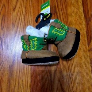 John Deere slipper boots 0-6 month baby
